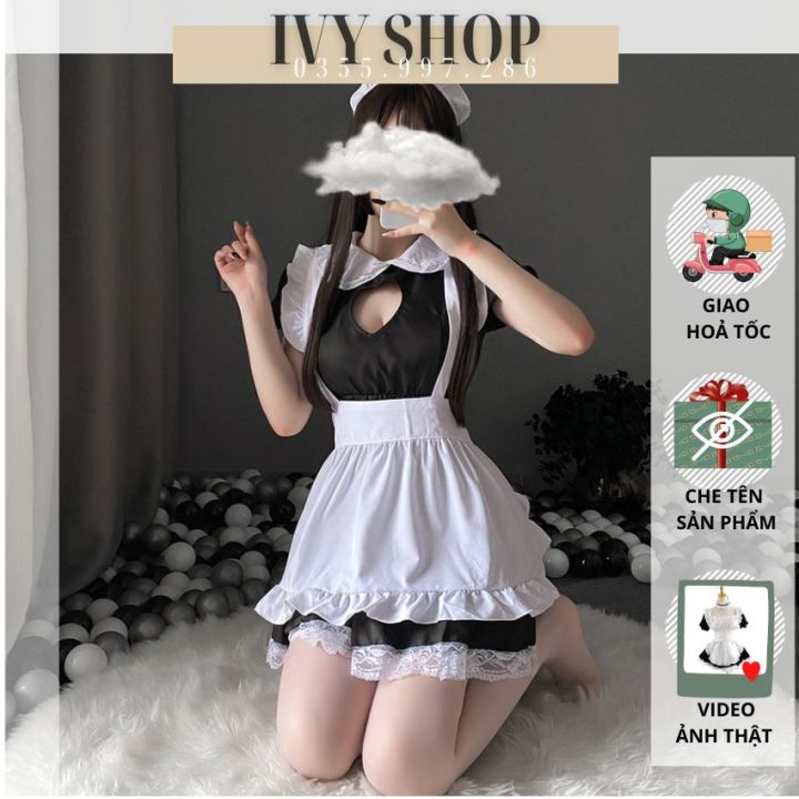 Bộ Đồ Cosplay Lolita Cô Giúp Việc Hoá Trang Hầu Gái Dễ Thương - CP001