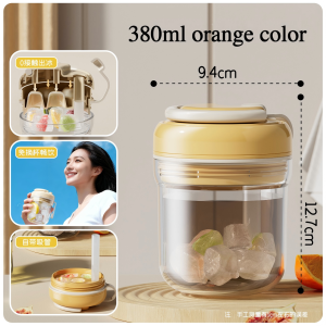 [SG] 3 in 1 ice cup  with a straw and is a food-grade cold drink cup suitable for outdoor camping trips.380ml/550ml冰格冰杯