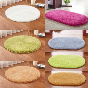IH ราคาส่ง พรม ขนาด 60 cm พรมทรงกลม พรมปูพื้น กันลื่น ตกแต่งบ้าน ห้องนอน ห้องนั่งเล่น พรมขนนุ่ม พรมปูพื้น ผ้าปูพื้น