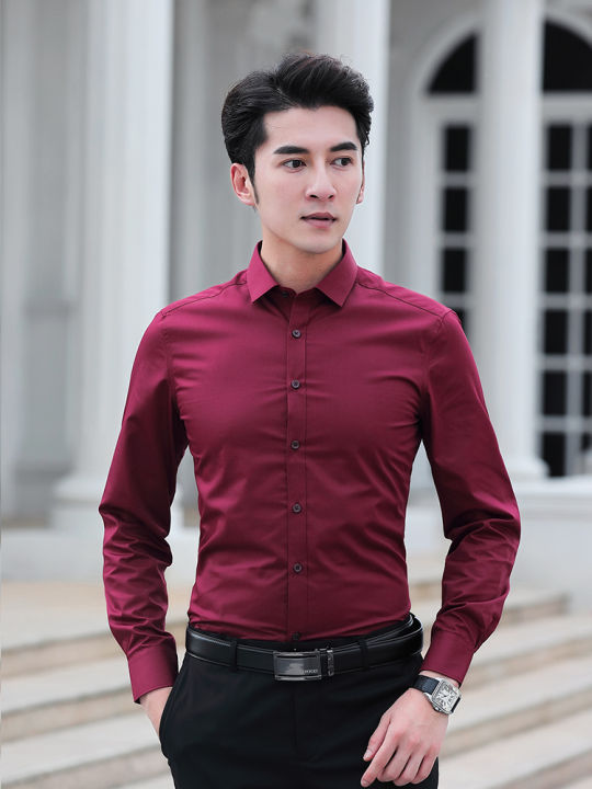 Maroon long sleeve outfit sale