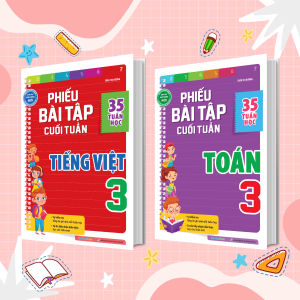 Sách Combo Phiếu Bài Tập Cuối Tuần Toán Và Tiếng Việt Lớp 3