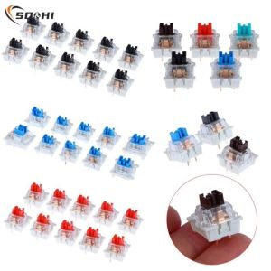 SCXXCXVVBB 10Pcs Knocking Mechanical Keyboard Switches Mini Dust-proof Keyboard Switch Replacement Keyboard Accessories Audible Click 3 Pin Tactile Switches Gaming Keyboard