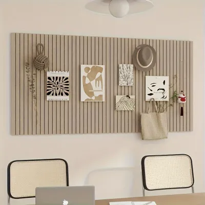 Large Bohemian Felt Wall Tiles - Round Cork Bulletin Boards for Home and Office Decoration Wall Decor Living Room Decoration