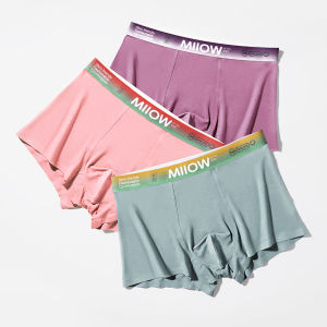 CMENIN  3Pcs Kháng khuẩn Modal Quần lót nam gợi cảm Võ sĩ Gói Quần short Quần lót Quần lót nam Boxer Nam M1173