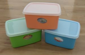 Plastic 3pcs/set SANDWICH SQUARE Food Keeper Container Storage Sealer Bread Snacks Baon Lunch