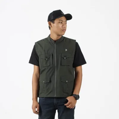 Rompi Pria Kalibre Vest 970429 rompi motor Warna Army