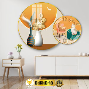 Đồng Hồ Treo Tường Kim Trôi Quà Tân Gia Decor Trang Trí Nhà Cửa Phòng Khách ĐHKHĐ-01