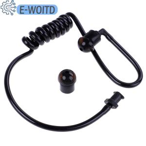 E-WOITD Nút Bịt Tai ống khí âm thanh cuộn dây thay thế màu đen cho tai nghe radio