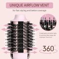 Hair Dryer Brush Blow Dryer Brush in One, Upgraded 4 in 1 Hair Dryer and Styler Volumizer with Negative Ion Anti-frizz Ceramic Titanium Barrel Hot Air Brush Hair Straightener Brush. 