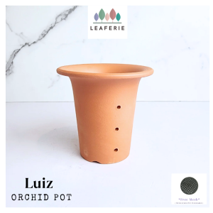 The Leaferie Luiz Hollow Terracotta orchid plant pots flowerpot flower pot planter planters