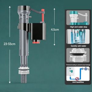 BETTERFORM Replacement Toilet Cistern Fill Valve Silent Adjustable Water Tank Inlet Valve Durable Dual Flush Entry Inlet Flush Valve Toilet Accessories