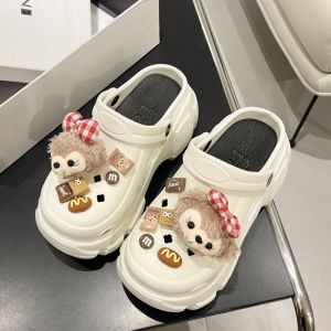 [Free Shipping] EVA WomenS Summer Outdoor Fashion Lace-Up 2025 New Thick-Soled Height-Increasing Non-Slip Clogs