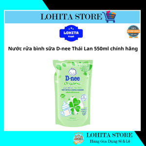 Nước Rửa Bình Sữa D-Nee Thái Lan Chính Hãng 550ml – Dịu Nhẹ Cho Bé Làm Sạch An Toàn Không Lưu Mùi