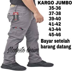 Celana Cargo Panjang Pria / Cargo Big Size / Cargo Ukuran Besar / Cargo Jumbo pria /Ukuran Besar / Big Size / Jumbo / Celana Kargo Pria Jumbo / Celana Gunung Big Size