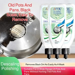 Pot Bottom Descaling Gel Stainless Steel Cleaning Artifact Strong Decontamination and Descaling Cleaner Jingshi Pot Bottom Black Cleaning Paste强力除垢锅底黑垢泥膜清洁剂