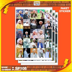 GAMBAR STICKER HABIB SYECH BIN ABDUL QODIR ASSEGAF / STIKER HABIB SYECH BIN ABDUL QODIR ASSEGAF / PAKET STIKER HABIB SYECH BIN ABDUL QODIR ASSEGAF PER 25 PCS / KODESP108