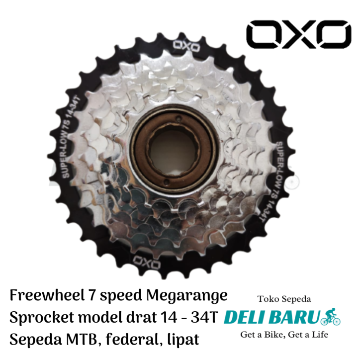 7-speed Road Bike Freewheel - Adjustable Gear Positioning