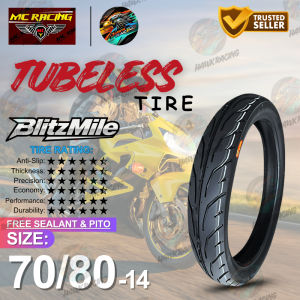 MC RACING TUBELESS TIRE Size 13" 14" INCH ORIGINAL W/FREE SEALANT & PITO For Motorcycle/E-Bike