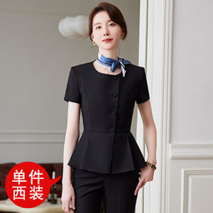 RYRYSTYLE New Bussalon Womens Short Sleeve Professional Suit Shorts Formal Set Interview Sales 6309 Blazer