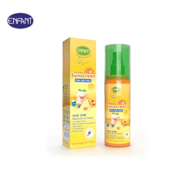 ENFANT (อองฟองต์) Organic Plus Face & Body Sunscreen Milky Light Lotion โลชั้นกันแดด สูตรป้องกันแสงแดด SPF 50PA+++ 70 ml.