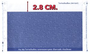 (10 ชุด) สลิปเงินเดือนคาร์บอน 3 ชั้น (Payslip) 9*5.5 นิ้ว 1 แพค บรรจุ 10 ชุด ฟรี FILE EXCEL