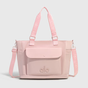 Túi Tote Nylon ALO Yoga Chính Hãng Túi Xách Tay Nữ Có Túi Nắp Gập Phía Trước Dây Đeo In Họa Tiết