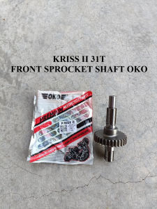 MODENAS KRISS110 KRISS II 2 FRONT SPROCKET SHAFT 31T SAP DEPAN SPOKET GEAR GIGI ENJIN ENGINE GEAR BOX GEARBOX COUNTER