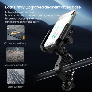 Giá để điện thoại cho xe máy làm mát với giá đỡ điện thoại xe đạp bền kẹp có thể điều chỉnh cho xe máy và xe đạp