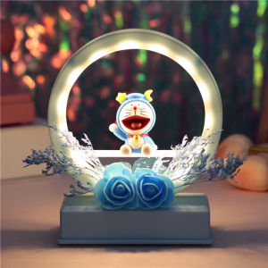 Đèn Ngủ Doraemon Hoa Khô Có Nhạc Đèn Trang Trí Decor Phòng Ngủ Phòng Làm Việc Quà Tặng Sinh Nhật