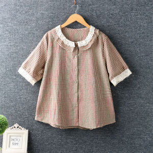 QJshop เสื้อลายสก็อต💋มีกระดุมประดับสวยๆสับๆ น่ารักจนหัวใจผมสลายฮะมุง ❤️มันจับจิตจับใจมาก  10 10 10 ไปเลยจ้า🌈