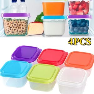 4pcs Baby Food Storage Container Baby Food Freezer Storage Boxes Mini Kitchen Accessor Storage Box  Portable Food Container