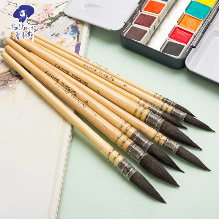 Mairtini Academy Grade Brilliant Series Solid Half-Pan Portable Watercolor Set 24 Colors (Oval