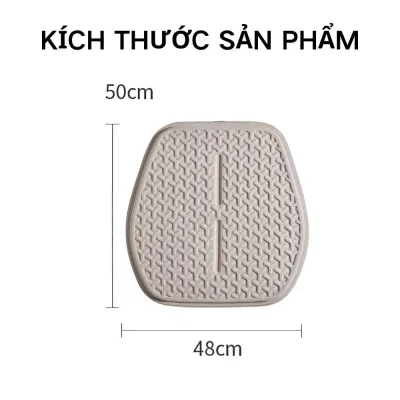 Đệm ngồi ô tô huyền bí thoải mái chống thấm hỗ trợ lưng màu be/đen