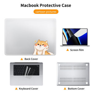 Laptop Case For 2023 MacBook Air 13/15 A2681 A2941 Pro13 14 16 A2779 A2780 13.3 inch Cover Cartoon Transparent Protective Shell M1 Chip A2442 A2485 A2338 Notebook Cover 2022 Case