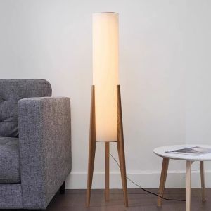 Đèn Cây Đứng Gỗ Óc Chó Phong Cách Wabi-Sabi Thiết Kế Đa Dạng Trang Trí Không Gian Rộng