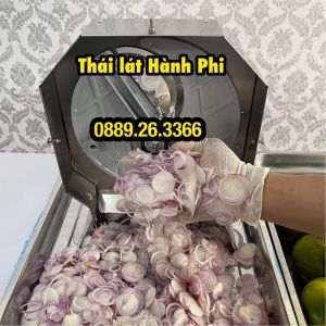 MÁY THÁI LÁT SUNG MUỐI ĐIỀU CHỈNH DÀY MỎNG TẶNG BỘ LƯỠI DAO INOX