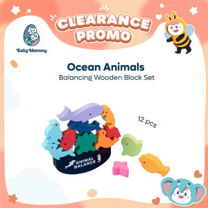 🇲🇾 Clearance Gift【Balancing Wooden Block Game】Kids Animal Stacking Toy Early Learning Puzzle Mainan Budak 教育积木