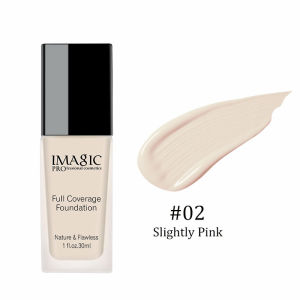 IMAGIC Base Face Liquid Foundation Cream Full Coverage Concealer Oil-control Easy to Wear Soft Face