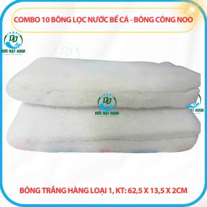 miếng Bông Lọc Bể Cá Combo 5 và 10 - Bông công noo kt: 63 x 135 x 2cm - Vật Liệu Lọc Bể cá