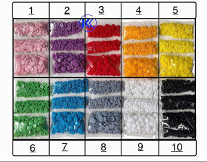 Set 100 bộ nút bấm nhựa T5 cúc bấm áo dùng cho bấm khuy quần áo phụ liệu may mặc