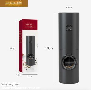 Máy xay tiêu điện xay gia vị điều chỉnh độ mịn dễ dàng động cơ mạnh mẽ