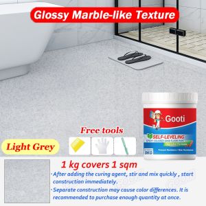 GOOTI Epoxy Colored Sand Self Leveling Cement Floor Paint Bright Imitation Marble Tile Floor PaintFast Shipping