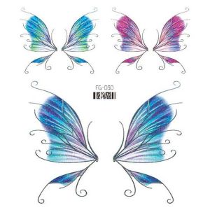 ERYRG Waterproof Beauty Tool Thigh Glitter Butterfly Moon Wrist Neck Wings Fake Tattoo Temporary Tattoos Flowers Tattoo Stickers Butterfly Tattoo Stickers