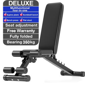 【COD】Dumbbell Bench Exercise bench Adjustable bench barbell bench dumbbell weight benchBench Press Dumbbell lifting bench Rotate up to 90 degreesAdjust 13 levels stable and strong quality leather upholstery 