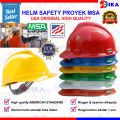 Helm Proyek Standart / Safety Helmet MSA USA V-GARD Warna ( Hijau, Merah, Biru, Orange, Putih ). 