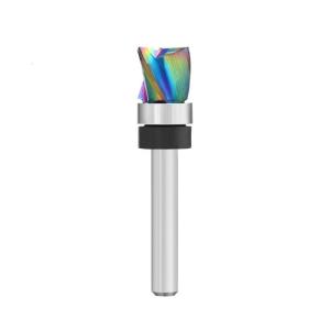 Multiple Size 3 Flute Router Bit With Rainbows Coating For Woodworking Tool 1/4Inch Shank High Durability Cutting Edging