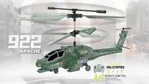 RC Helicopter Apache Model Plan Toy Remote Control Flying Airplane With Gyroscope Helicopters Kids Gift Boys Toys