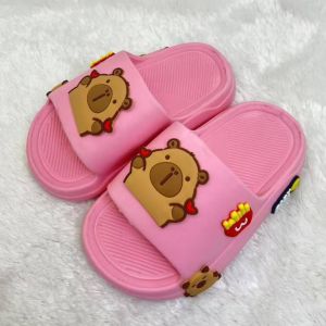 (Size 24-35) Inkayni 2128 Sandal Anak Cowok Cewek Karakter Capibara Sandal Selop Karet Lentur