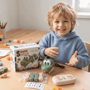 TAZ1345 RC Snake Car Toy Rechargeable Remote Control Greedy Snake Bead Eating 2 Players Battle Game