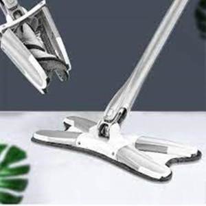 X Shape Hand Free Lazy Mop Multi-Function Fibre Hands Free Self Twisting Flat Mop X